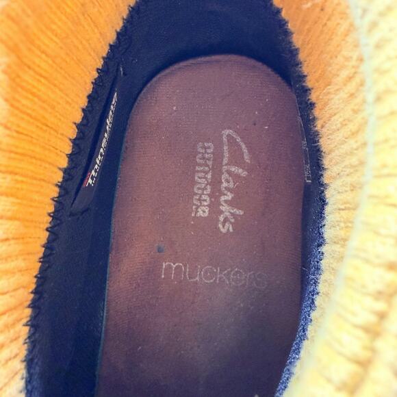 Clarks Muckers Waterproof Quilted Ankle Boots Brown Size 9W - Picture 12 of 13